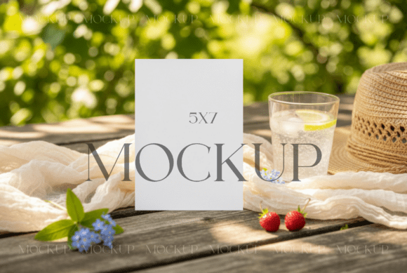 Elevate Your Designs with a Summer Invitation Mockup