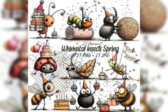 Embracing Nature's Playfulness: The Rise of Whimsical Insects Clipart Spring Bugs Se in Modern Design
