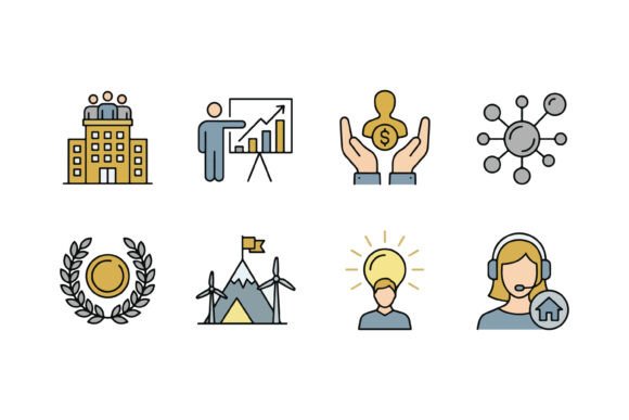 Mastering Business Icons and Corporate Symbols for Finance