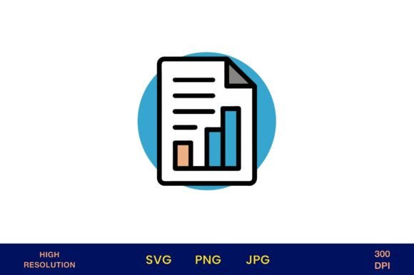 Maximizing Visual Impact with a High-Resolution Business Report Icon