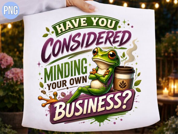 Minding Your Own Business Funny Frog PNG Guide