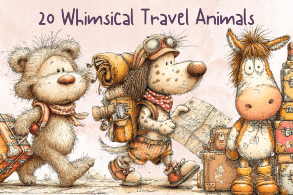 Unleashing Creative Wanderlust: A Deep Dive into Whimsical Travel Animals Clipart for Modern Design