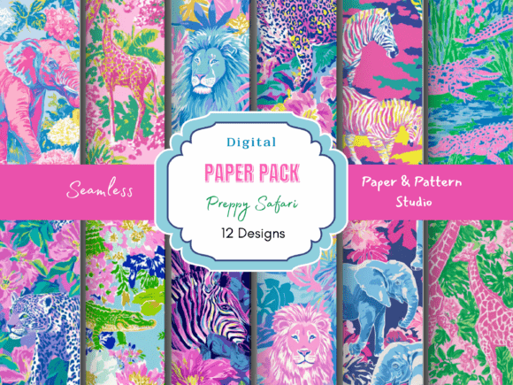Unleashing Tropical Vibes: A Guide to the Preppy Safari Seamless Pattern Collection