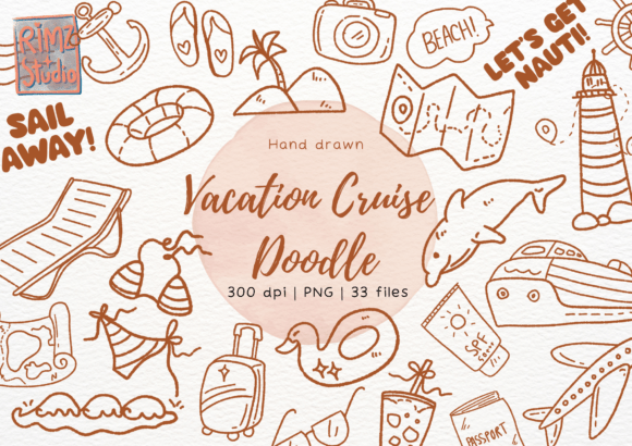 Unlocking the Potential of Your Vacation Cruise Doodle Hand Drawn Collection