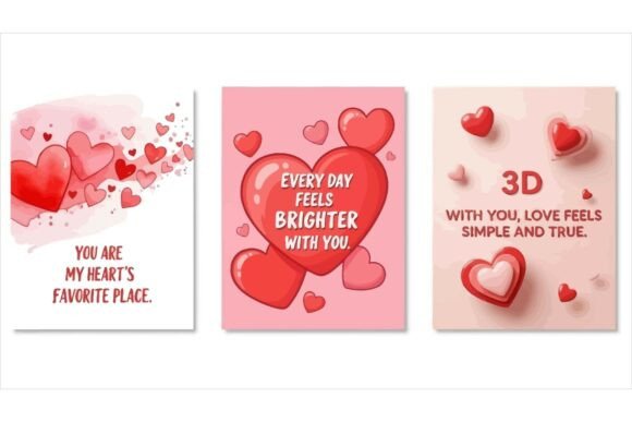 Valentine's Day Greeting Cards: High-Quality EPS Designs