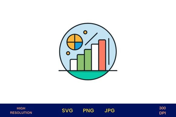 Visualize Success: The Area Chart Icon for Growth